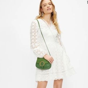 Ted Baker Liyaa Broderie Long Sleeve Mini Dress